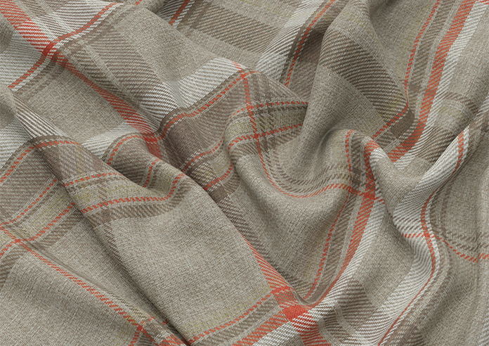 Macrae, Brown Tartan - Motorised Roman Blind - Image 4